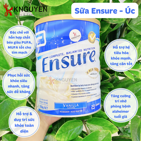  Sữa Ensure Úc 850g 