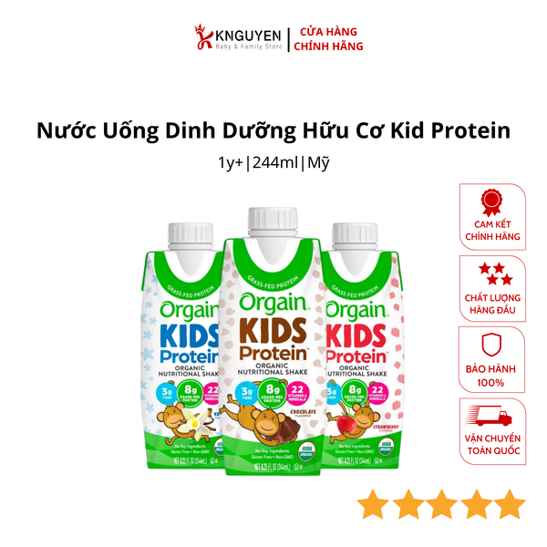  Nước Uống Dinh Dưỡng Hữu Cơ Kid Protein (244ml) 