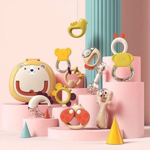  Bộ 10 món Đồ chơi xúc xắc, lục lạc gặm nướu Dumoon 