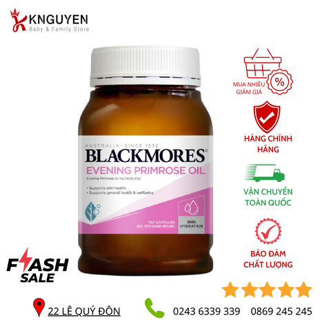  Tinh dầu hoa anh thảo - Blackmores 190 viên 