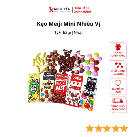  Kẹo Meiji Mini Nhiều Vị 