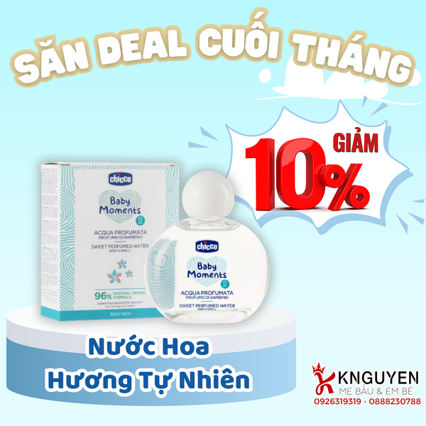  Nước hoa hương tự nhiên Chicco 0M+ 100ml 