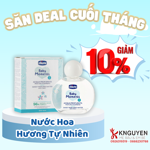  Nước hoa hương tự nhiên Chicco 0M+ 100ml 
