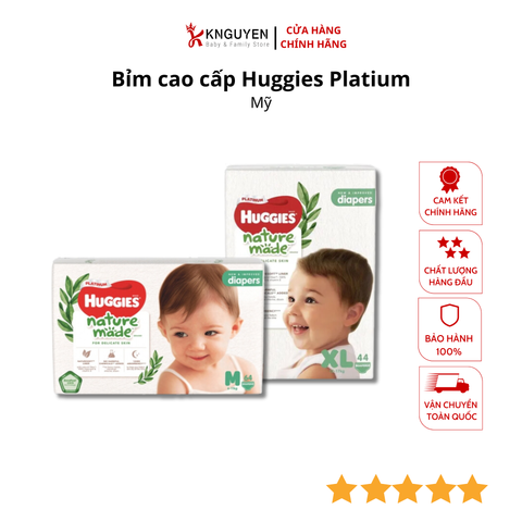  Bỉm cao cấp Huggies Platium Ngày / Đêm cho bé 