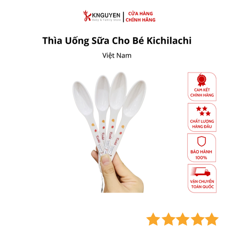  Thìa Uống Sữa Cho Bé Kichilachi 