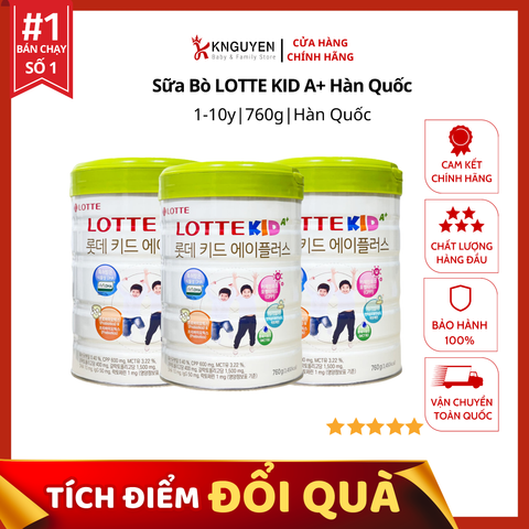  Sữa Bò LOTTE KID A+ Hàn Quốc 