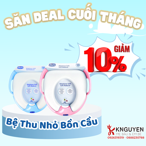  Bệ Thu Nhỏ Bồn Cầu Chicco Cho Bé 1-6 Tuổi 