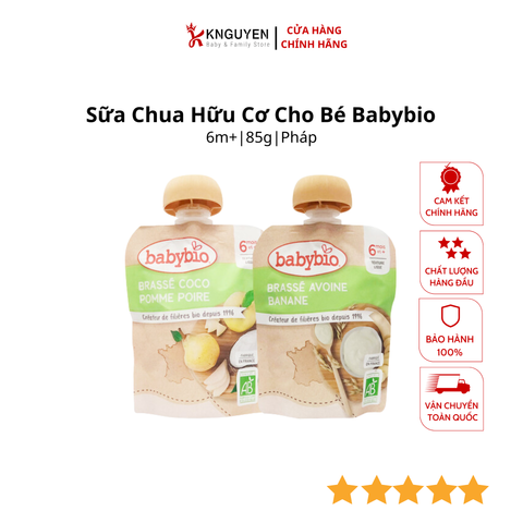  Sữa Chua Hữu Cơ Babybio Hữu Cơ Cho Bé (85g) 