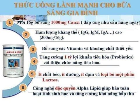  Sữa Alpha Lipid 450gr 