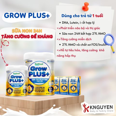  Sữa bột dinh dưỡng pha sẵn Growplus + sữa non 110ml 