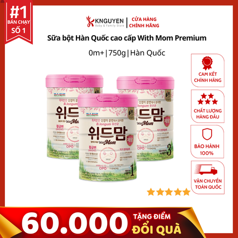  Sữa bột Hàn Quốc cao cấp With Mom Premium (750g) 