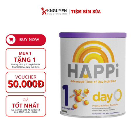  Sữa Happi ban ngày Toddler 600g (Úc) 