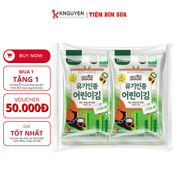  Rong biển hữu cơ tách muối Lusol (6m+) 