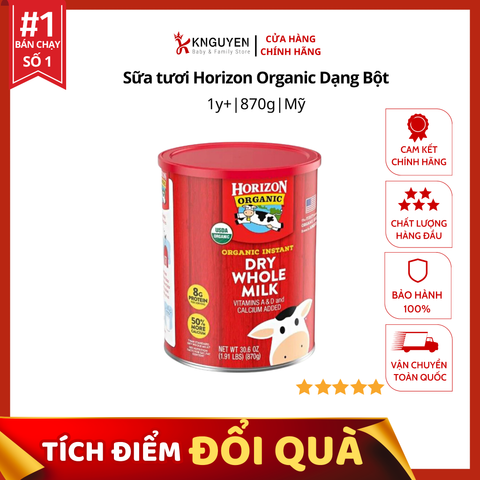  Sữa tươi Horizon organic dạng bột US 870gr 