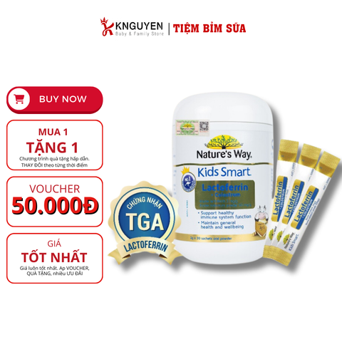  Bột Lactoferrin + Sữa Non Nature's Way 30 gói 