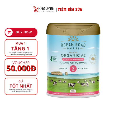  Sữa Ocean Road Dairies Infant Organic A2 (900g) 