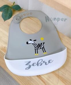 Yếm ăn dặm Silicon có máng hứng Honper 