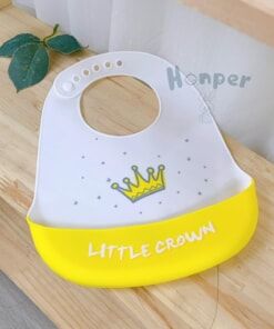  Yếm ăn dặm Silicon có máng hứng Honper 