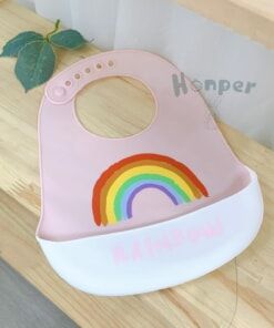  Yếm ăn dặm Silicon có máng hứng Honper 