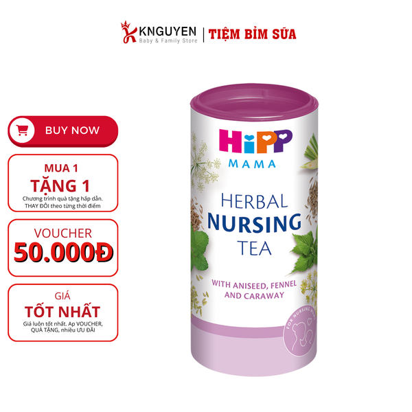  Trà thảo dược ăn liền Hipp Mama cho bà mẹ cho con bú 200 g 