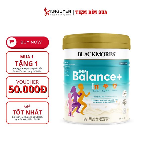  Sữa Blackmores JNR Balance+ Úc (1-10y) 