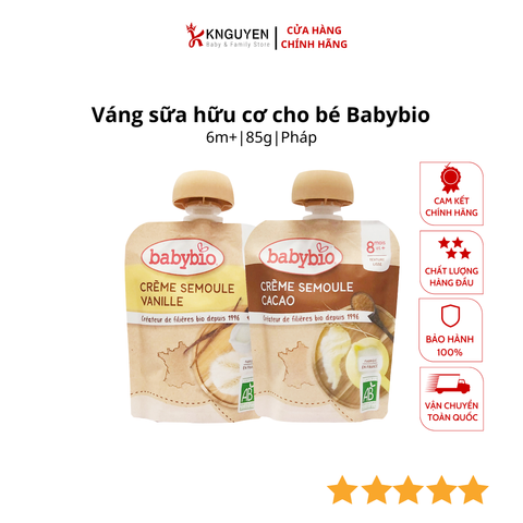  Váng sữa hữu cơ cho bé Babybio 85g 