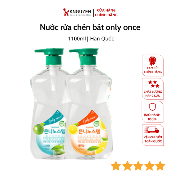  Nước rửa chén  bát only once hàn quốc 