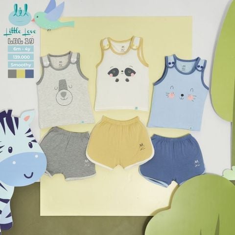  BỘ BA LỖ SMOOTHY CHỒM VAI - LITTLE LOVE 