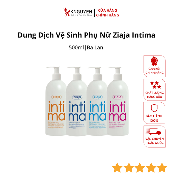  Dung Dịch Vệ Sinh Phụ Nữ Ziaja Intima 500ml 