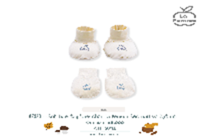  Set bao tay bao chân La Pomme Sóc nâu và hạt dẻ 