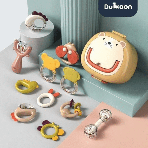  Bộ 10 món Đồ chơi xúc xắc, lục lạc gặm nướu Dumoon 