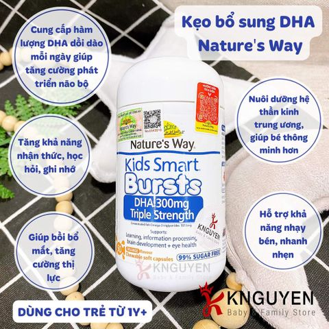  NATURE'S WAY KIDS SMART BURSTS DHA 300MG 