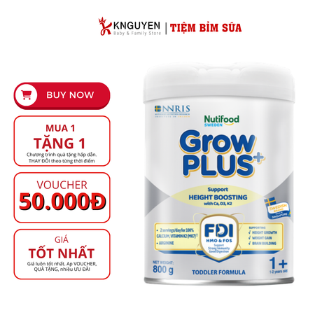  Sữa Công Thức GrowPlus + Height Boosting 800G 