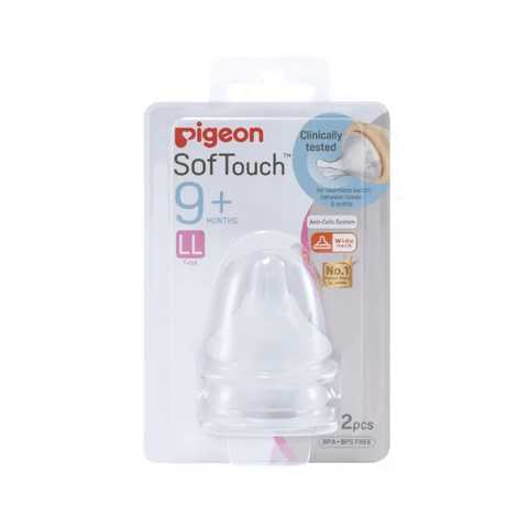  Núm Ty Silicon Pigeon Siêu Mềm – Vỉ 2 núm 