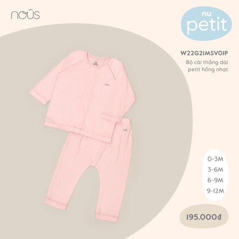  Bộ Cài Thẳng Dài Petit Hồng Nhạt Nous 