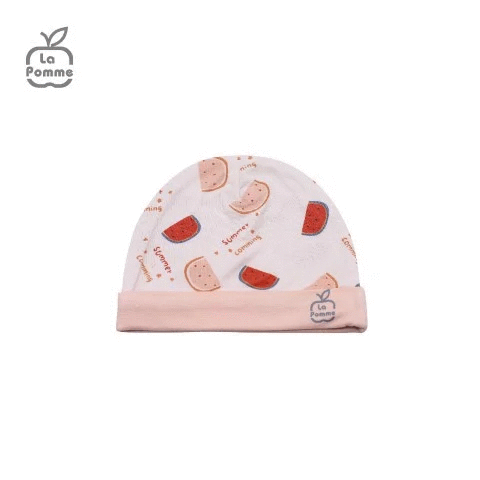  Mũ Sơ Sinh La Pomme Watermelon - Trắng Hồng 