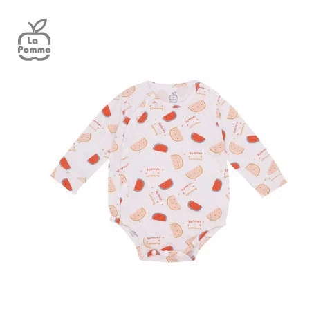  Body Chip Dài Tay La Pomme Watermelon - Trắng Hồng 