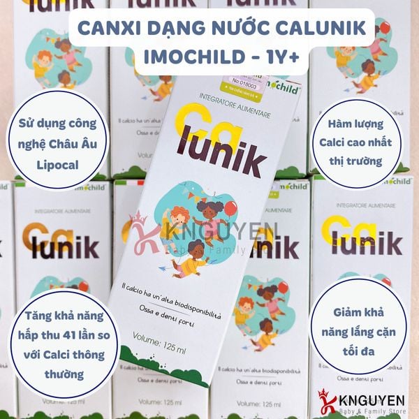  Siro Bổ Sung Canxi Calunik Imochild 125ml 
