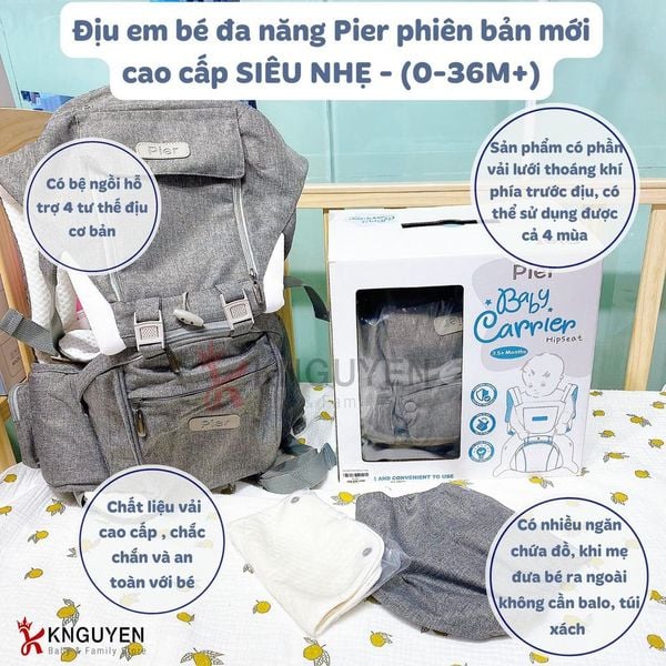  Địu Ngồi Đa Năng Cao Cấp Pier 