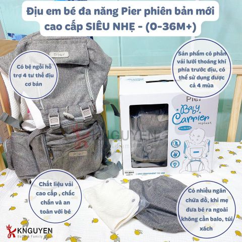  Địu Ngồi Đa Năng Cao Cấp Pier 