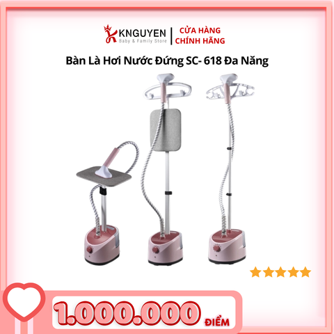  Bàn Là Hơi Nước Đứng SC-618 Đa Năng 