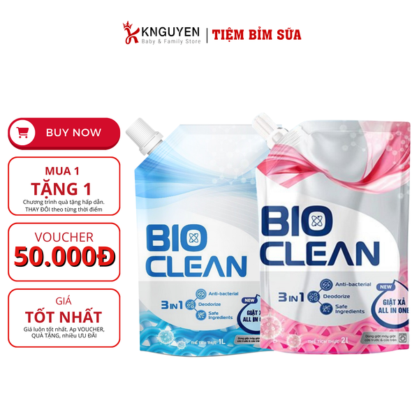  Nước Giặt Xả All in one Bio Clean (2000ml) 