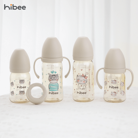  Bình Sữa Hibee Họa Tiết Mèo Xanh 
