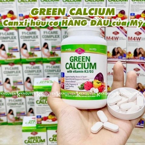  Canxi Hữu Cơ Green Calcium Olympian Labs 100 viên 