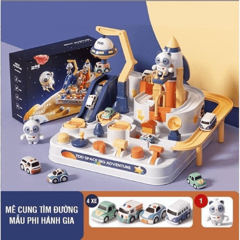  TP Đồ chơi trạm điều khiển không gian kèm ô tô điều khiển bằng tay - Great adventure 