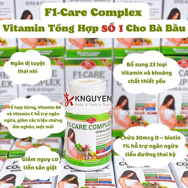  F1-Care Complex - Vitamin tổng hợp số 1 cho bà bầu 