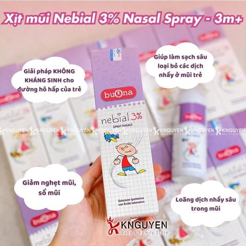  Xịt mũi Nebial 3% Nasal Spray 