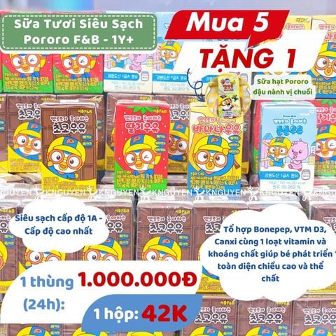  Sữa nước Pororo F&B 140ml 