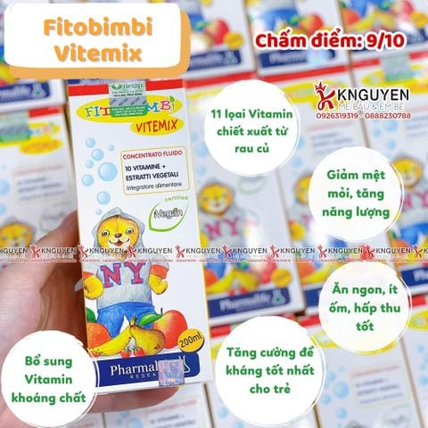  Vitamin Tổng hợp Fitobimbi Vitemix 200ml 