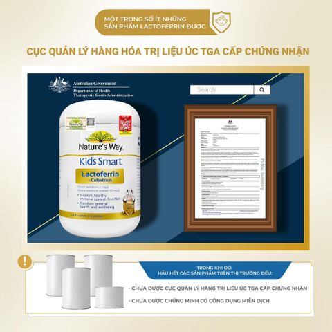  Bột Lactoferrin + Sữa Non Nature's Way 30 gói 